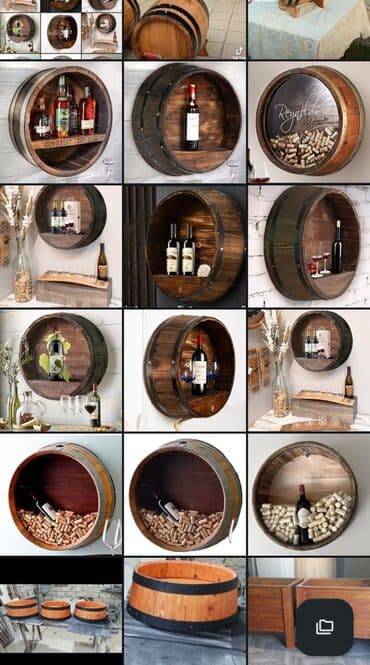 Divar interyer. Dekorativ Taxta yarım boçka sifarişlə. Dekor yarı lalafo.az -da Divar interyer. Dekorativ Taxta yarım boçka sifarişlə. Dekor yarı