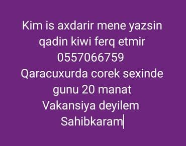 Kim iş axtarırsa, Qaracuxurda yerləşən çörək sexində işləmək üçün lalafo.az -da Kim iş axtarırsa, Qaracuxurda yerləşən çörək sexində işləmək üçün