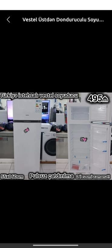 2 qapılı Vestel Soyuducu Satılır, rəng - Ağ lalafo.az -da 2 qapılı Vestel Soyuducu Satılır, rəng - Ağ
