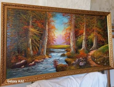 Əl işi yağlı boya tabloları - Mövzular: - Təbiət mənzərələri: çay lalafo.az -da Əl işi yağlı boya tabloları - Mövzular: - Təbiət mənzərələri: çay