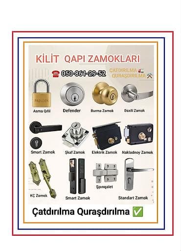 Kilit və qapı zamokları – geniş çeşid - Asma qıfıllar, defender lalafo.az -da Kilit və qapı zamokları – geniş çeşid - Asma qıfıllar, defender