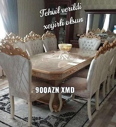 Для гостиной, Новый, 8 стульев at lalafo.az Для гостиной, Новый, 8 стульев