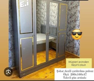 Yeni, Açılan, 4 qapılı Düz dolab lalafo.az -da Yeni, Açılan, 4 qapılı Düz dolab