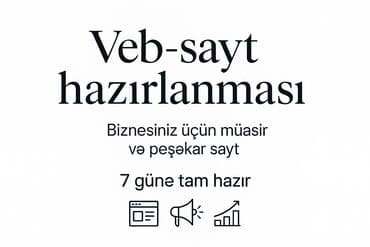 Veb saytların hazırlanması | Domen, Hosting lalafo.az -da Veb saytların hazırlanması | Domen, Hosting