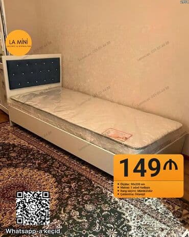 Təknəfərlik çarpayı, Matras ilə lalafo.az -da Təknəfərlik çarpayı, Matras ilə