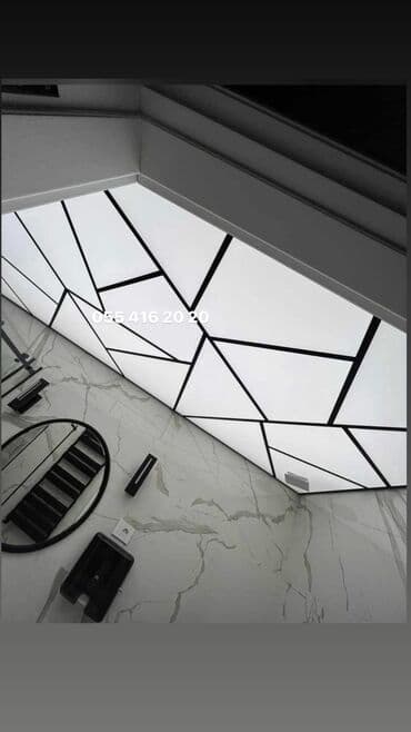 Натяжные потолки: Подвесной потолок, Стекло, Влагостойкая, Бесплатная доставка, Бесплатная установка, C гарантией at lalafo.az — 2 Натяжные потолки: Подвесной потолок, Стекло, Влагостойкая, Бесплатная доставка, Бесплатная установка, C гарантией — 2