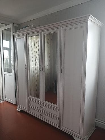 4 qapılı, Güzgülü, Ağ, Açılan, Düz dolab lalafo.az -da 4 qapılı, Güzgülü, Ağ, Açılan, Düz dolab
