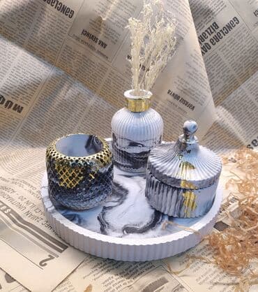 Dekorativ aksesuar dəsti – mərmər effektli Məzmun: - Dairəvi lalafo.az -da Dekorativ aksesuar dəsti – mərmər effektli Məzmun: - Dairəvi