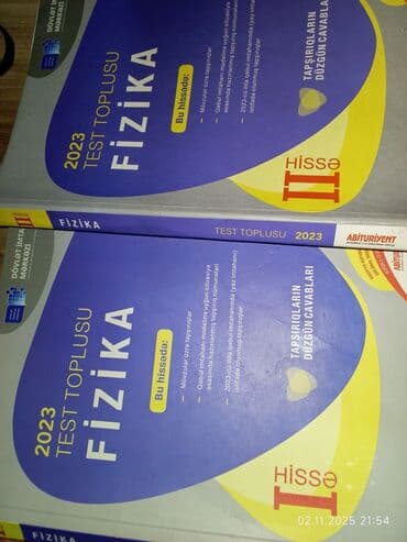 Məhsul: “Fizika – 2023 Test Toplusu”, Dövlət İmtahan Mərkəzi lalafo.az -da Məhsul: “Fizika – 2023 Test Toplusu”, Dövlət İmtahan Mərkəzi