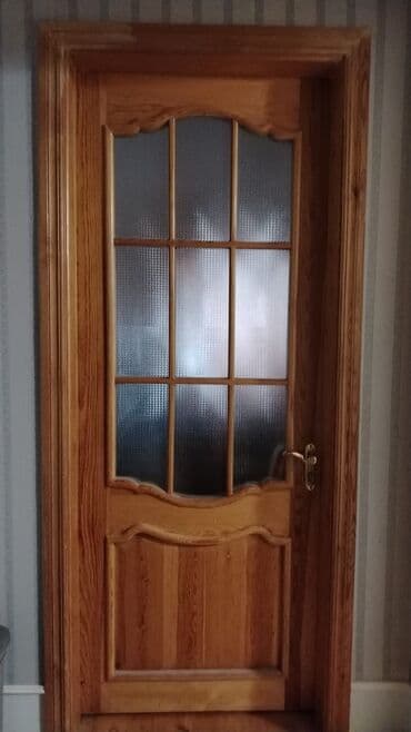 Ağac iç qapı – şüşə panelli - Material: təbii ağac taxta Qiymətini lalafo.az -da Ağac iç qapı – şüşə panelli - Material: təbii ağac taxta Qiymətini