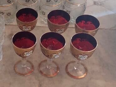 Qədəhlər, rəng - Qırmızı, Şüşə, 6 ədədli dəst lalafo.az -da Qədəhlər, rəng - Qırmızı, Şüşə, 6 ədədli dəst