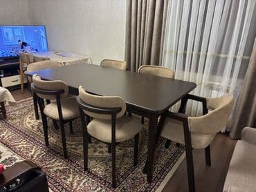 Qonaq otağı üçün, Yeni, Açılmayan, Dördbucaq masa, 6 stul lalafo.az -da Qonaq otağı üçün, Yeni, Açılmayan, Dördbucaq masa, 6 stul