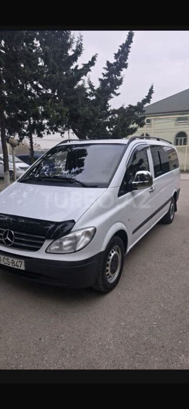 Mercedes-Benz Vito mikroavtobus - Korpus: uzun baza, ağ rəng, qara lalafo.az -da Mercedes-Benz Vito mikroavtobus - Korpus: uzun baza, ağ rəng, qara