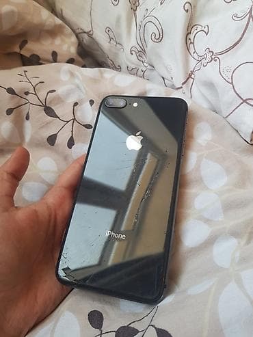 IPhone 8 Plus, Qara, Barmaq izi lalafo.az -da IPhone 8 Plus, Qara, Barmaq izi