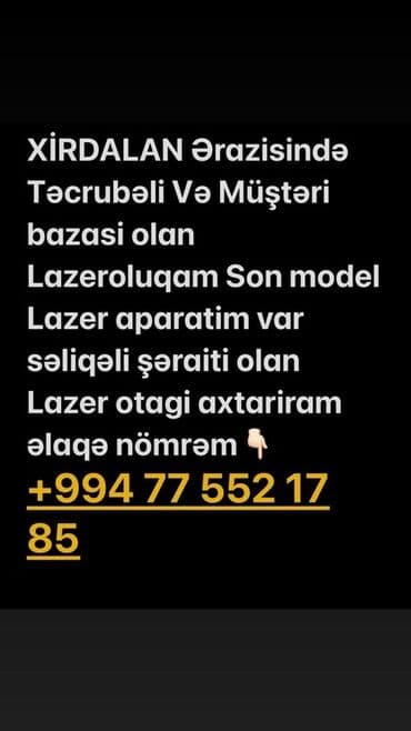 Xırdalan ərazisində lazer epilyasiya xidməti göstərən, təcrübəli və lalafo.az -da Xırdalan ərazisində lazer epilyasiya xidməti göstərən, təcrübəli və