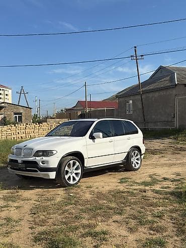 BMW X5 (E53) – ağ rəngli, tam ölçülü premium SUV Texniki və xarici at lalafo.az BMW X5 (E53) – ağ rəngli, tam ölçülü premium SUV Texniki və xarici