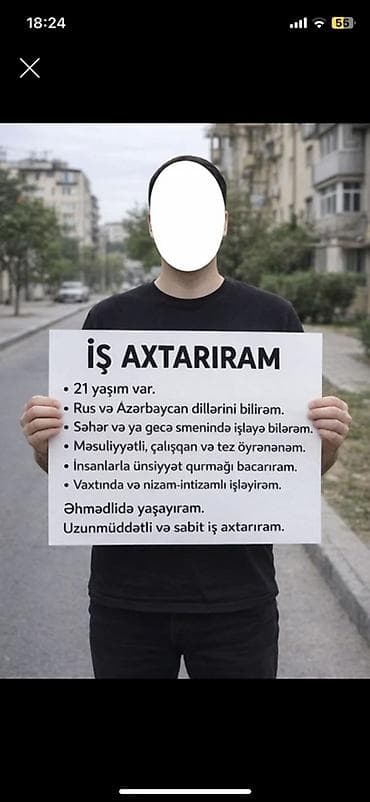 Xidmət: İş axtaran gənc mütəxəssis Təsvir: - Yaş: 21 - Dillər lalafo.az -da Xidmət: İş axtaran gənc mütəxəssis Təsvir: - Yaş: 21 - Dillər
