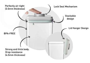 Сушилки: ANKOU hava keçirməyən mətbəx konteyneri – bir düymə ilə at lalafo.az — 6 Сушилки: ANKOU hava keçirməyən mətbəx konteyneri – bir düymə ilə — 6