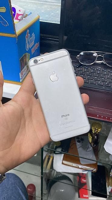 IPhone 6s, 64 GB, Gümüşü, Barmaq izi lalafo.az -da IPhone 6s, 64 GB, Gümüşü, Barmaq izi
