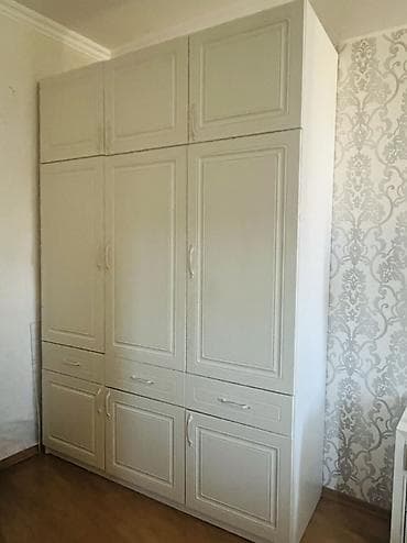 6 дверей, С выдвижными ящиками, Белый, Дерево, Распашной, Прямой шкаф at lalafo.az 6 дверей, С выдвижными ящиками, Белый, Дерево, Распашной, Прямой шкаф