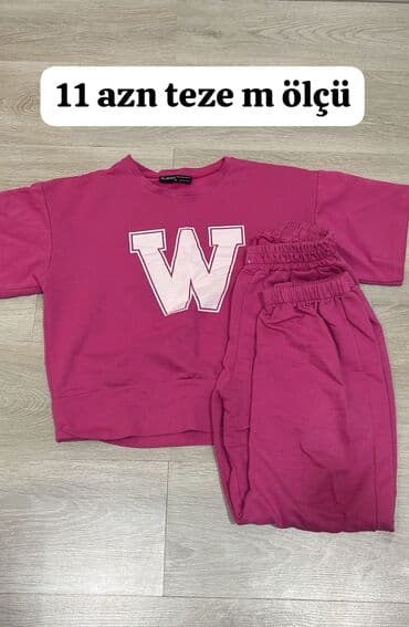 - Qadın geyimləri paketi 1) İdman dəsti – qısaqol kofta və şalvar - lalafo.az -da - Qadın geyimləri paketi 1) İdman dəsti – qısaqol kofta və şalvar -