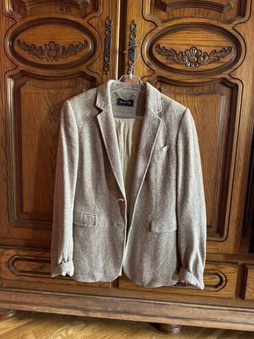 Massimo Dutti qadın blezeri - Rəng: açıq bej/boz melanj - Parça lalafo.az -da Massimo Dutti qadın blezeri - Rəng: açıq bej/boz melanj - Parça