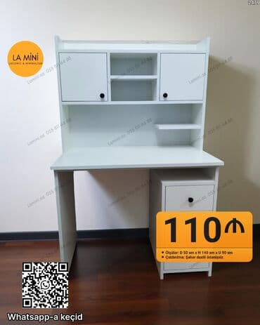 Düz masa, Stulsuz, Polkalı, Siyirməli, Sadə laminat lalafo.az -da Düz masa, Stulsuz, Polkalı, Siyirməli, Sadə laminat