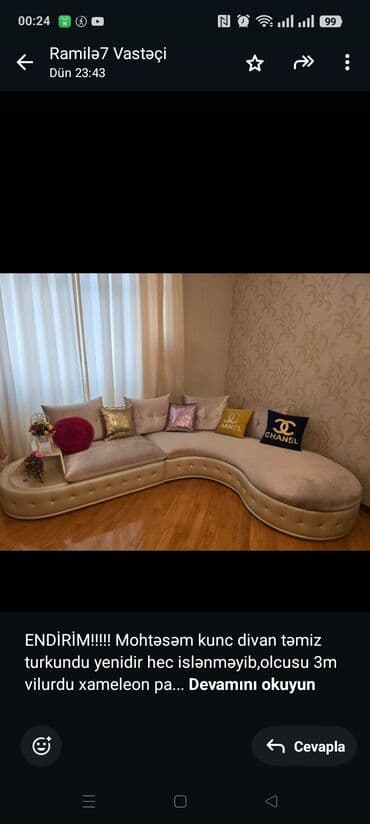 Künc divan lalafo.az -da Künc divan