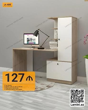 Künc masa, Stulsuz, Polkalı, Siyirməsiz, Sadə laminat lalafo.az -da Künc masa, Stulsuz, Polkalı, Siyirməsiz, Sadə laminat