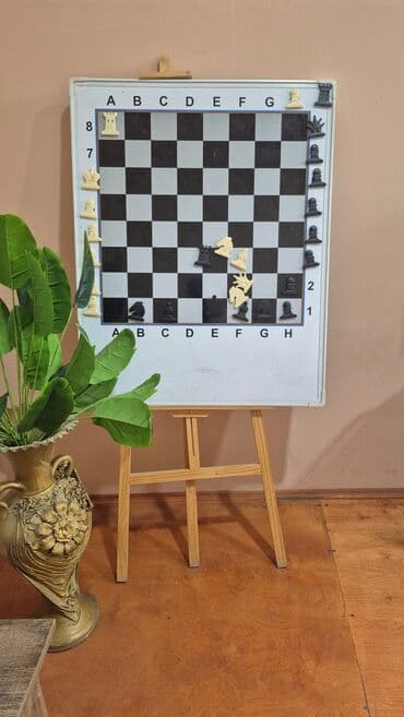Maqnitli şahmat lövhəsi və ştativ - Divar və ya sinif istifadəsi üçün lalafo.az -da Maqnitli şahmat lövhəsi və ştativ - Divar və ya sinif istifadəsi üçün