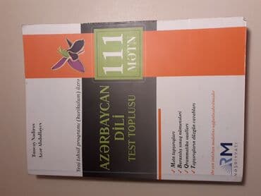 Azərbaycan dili test toplusu. RM nəşriyyat. 111mətn Yenidir, təmiz və lalafo.az -da Azərbaycan dili test toplusu. RM nəşriyyat. 111mətn Yenidir, təmiz və
