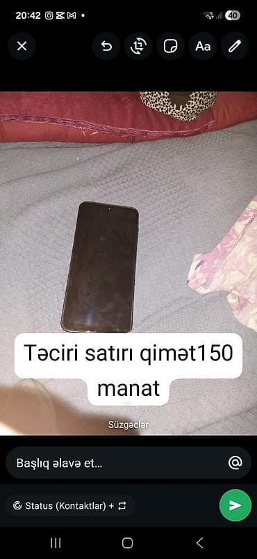 Smartfon - Sensorlu ekran, ön kamera üçün damla formalı çıxıntı lalafo.az -da Smartfon - Sensorlu ekran, ön kamera üçün damla formalı çıxıntı