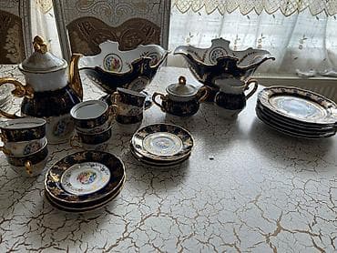 Nahar dəsti, rəng - Göy, Farfor lalafo.az -da Nahar dəsti, rəng - Göy, Farfor