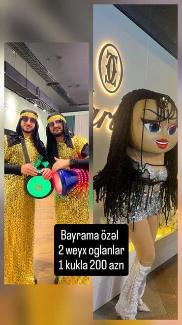 Аниматоры: Bayrama özəl şou xidmətləri inistaqram @sheqritan_show - 2 weyx at lalafo.az — 1 Аниматоры: Bayrama özəl şou xidmətləri inistaqram @sheqritan_show - 2 weyx — 1