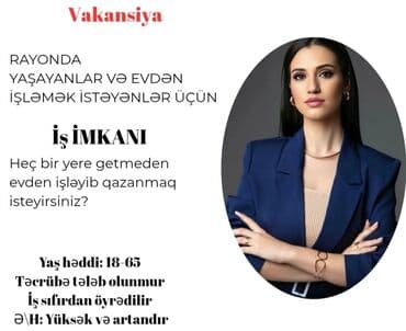 Satış məsləhətçisi tələb olunur, Tələbələr, 18-29 yaş, Təcrübəsiz, Aylıq ödəniş lalafo.az -da Satış məsləhətçisi tələb olunur, Tələbələr, 18-29 yaş, Təcrübəsiz, Aylıq ödəniş