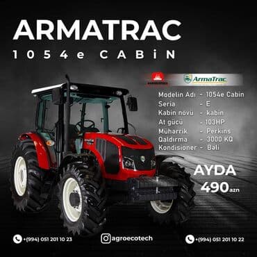 🔖 Armatrac 1054e Cabin traktoru Aylıq ödəniş 490 AZN 💶 20% ilkin lalafo.az -da 🔖 Armatrac 1054e Cabin traktoru Aylıq ödəniş 490 AZN 💶 20% ilkin
