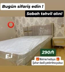 Təknəfərlik çarpayı, Matras ilə lalafo.az -da Təknəfərlik çarpayı, Matras ilə