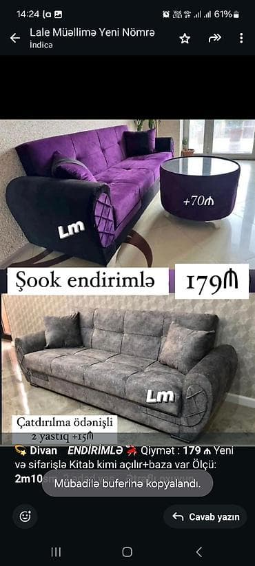 Divan, Bazalı, Açılan lalafo.az -da Divan, Bazalı, Açılan