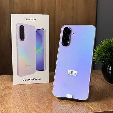Samsung Galaxy A36, 256 GB, rəng - Bənövşəyi, İki sim kartlı lalafo.az -da Samsung Galaxy A36, 256 GB, rəng - Bənövşəyi, İki sim kartlı