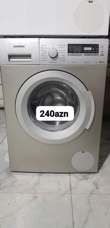 Paltaryuyan maşın Siemens, 7 kq, Avtomat, Qurutmasız, Kredit yoxdur lalafo.az -da Paltaryuyan maşın Siemens, 7 kq, Avtomat, Qurutmasız, Kredit yoxdur