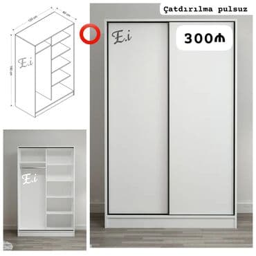 Yeni, Kupe, 2 qapılı Düz dolab, Qarderob, paltar dolabı lalafo.az -da Yeni, Kupe, 2 qapılı Düz dolab, Qarderob, paltar dolabı