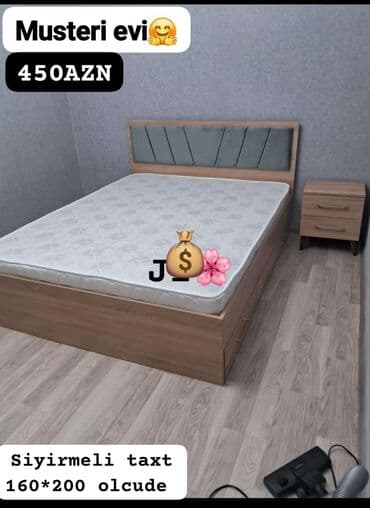 Yeni, İkinəfərlik çarpayı, Matras ilə lalafo.az -da Yeni, İkinəfərlik çarpayı, Matras ilə