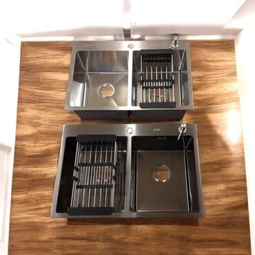 Yeni Düzbucaqlı Mətbəx çanağı, Şkafsız, Paslanmaz polad lalafo.az -da — 3 Yeni Düzbucaqlı Mətbəx çanağı, Şkafsız, Paslanmaz polad — 3