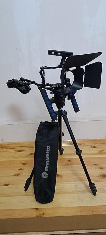 Peşəkar videoçəkiliş üçün tam set: kamera rig sistemi + Manfrotto lalafo.az -da Peşəkar videoçəkiliş üçün tam set: kamera rig sistemi + Manfrotto