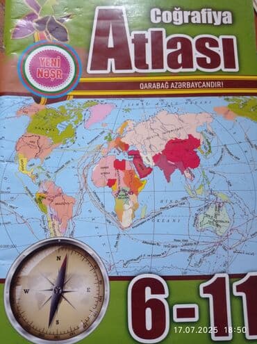 Coğrafiya atlas və kontur xəritə,test və tapşırıqlar toplusu,kimyadan lalafo.az -da Coğrafiya atlas və kontur xəritə,test və tapşırıqlar toplusu,kimyadan