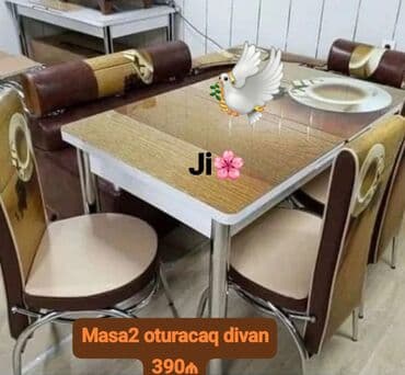 Künc divan və masa desti yeni mətbəx mebeli lalafo.az -da Künc divan və masa desti yeni mətbəx mebeli
