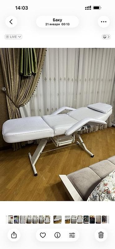 Kosmetoloji kuşetka, Qatlanmayan, rəng - Ağ lalafo.az -da Kosmetoloji kuşetka, Qatlanmayan, rəng - Ağ