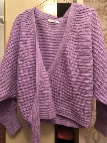 Yenidir.Bənövşəyi trikotaj kardiqan - Brend etiket: GU STYLE - Model lalafo.az -da Yenidir.Bənövşəyi trikotaj kardiqan - Brend etiket: GU STYLE - Model