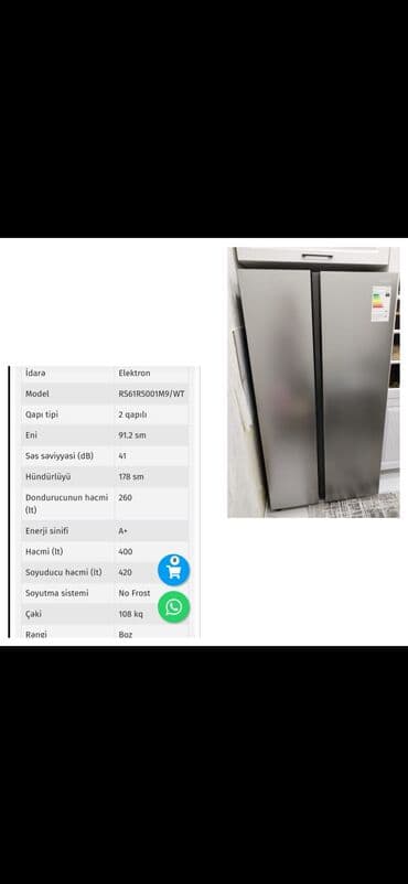 İşlənmiş 2 qapılı Samsung Soyuducu Satılır, rəng - Boz lalafo.az -da İşlənmiş 2 qapılı Samsung Soyuducu Satılır, rəng - Boz