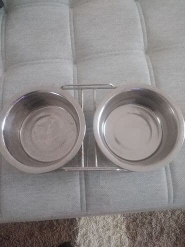 Миски для воды и еды: İki bölməli paslanmayan polad ev heyvanı qabı - Material: paslanmayan at lalafo.az — 3 Миски для воды и еды: İki bölməli paslanmayan polad ev heyvanı qabı - Material: paslanmayan — 3